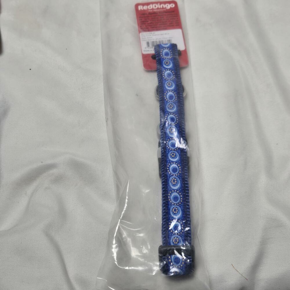 Red Dingo 20mm Dog Collar Blue NWT
